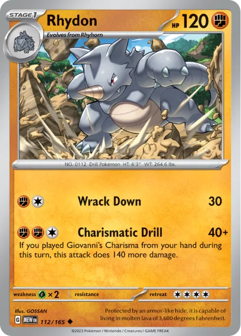 Rhydon - Reverse Holo