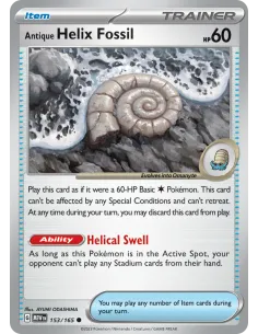 Antique Helix Fossil - Reverse Holo