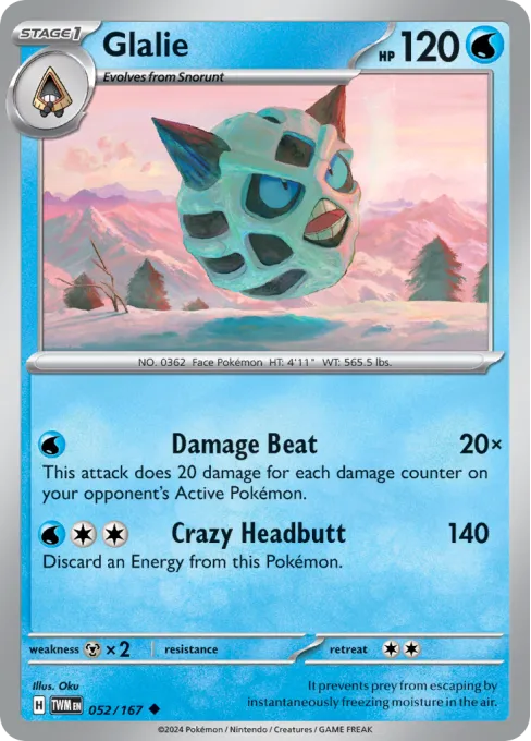 Glalie - Reverse Holo