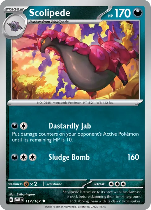 Scolipede - Reverse Holo