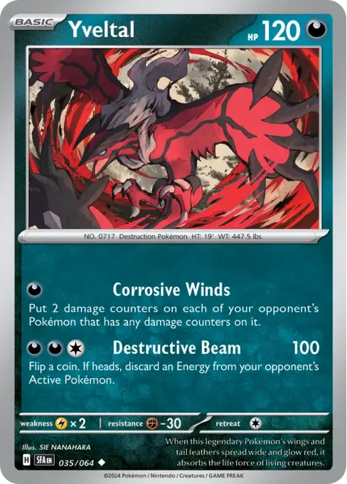 Yveltal - Reverse Holo