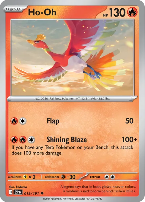 Ho-Oh - Reverse Holo