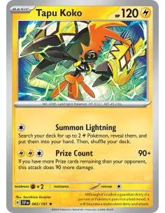 Tapu Koko - Reverse Holo