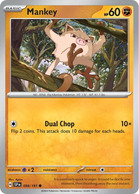 Mankey - Reverse Holo