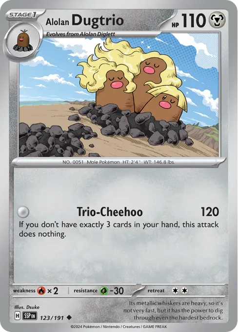 Alolan Dugtrio - Reverse Holo