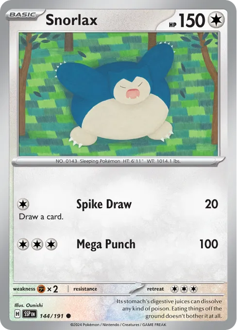 Snorlax - Reverse Holo