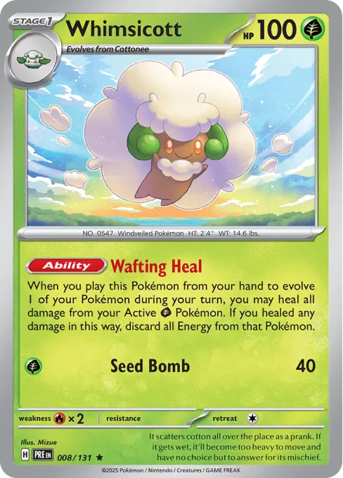 Whimsicott - Reverse Holo