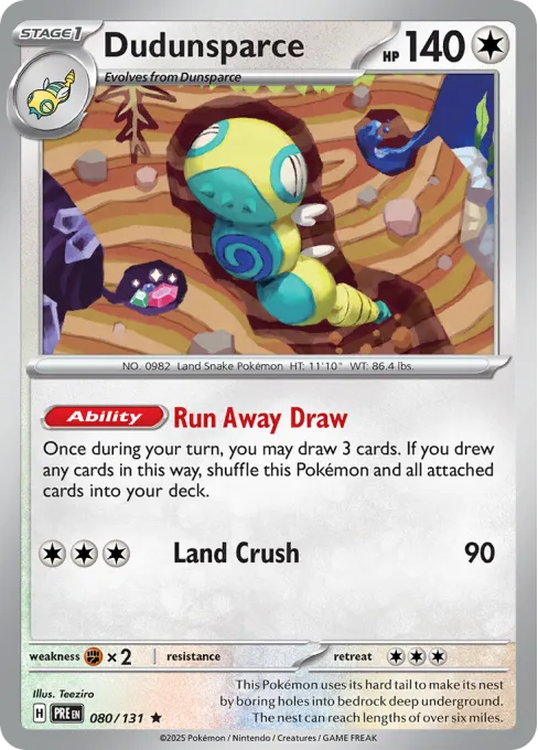 Dudunsparce - Reverse Holo