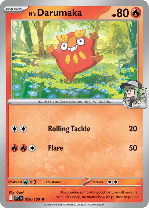 N's Darumaka - Reverse Holo