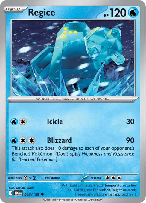 Regice - Reverse Holo