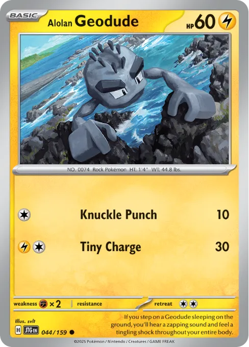 Alolan Geodude - Reverse Holo