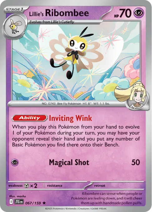 Lillie's Ribombee - Reverse Holo