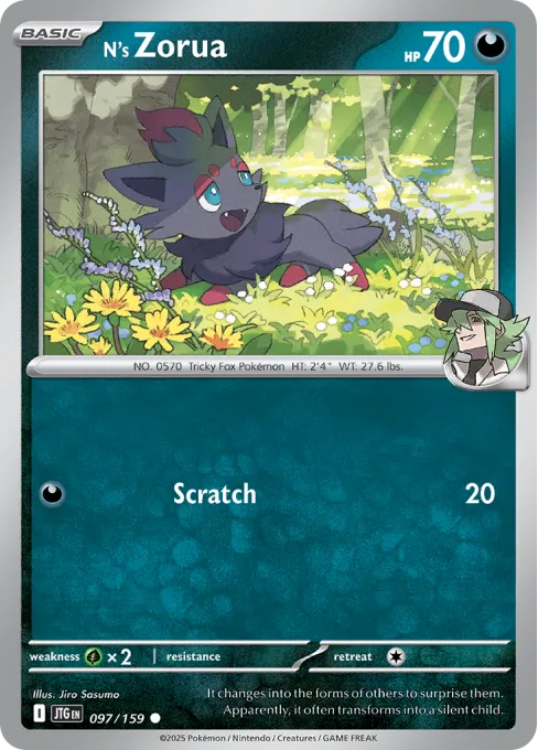 N's Zorua - Reverse Holo