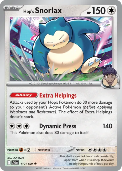 Hop's Snorlax - Reverse Holo