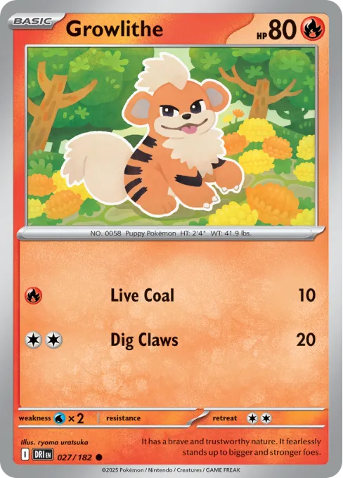 Growlithe - Reverse Holo