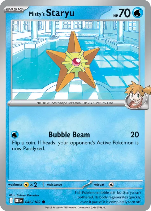 Misty's Staryu - Reverse Holo