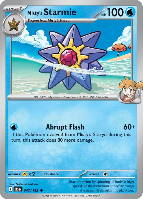 Misty's Starmie - Reverse Holo