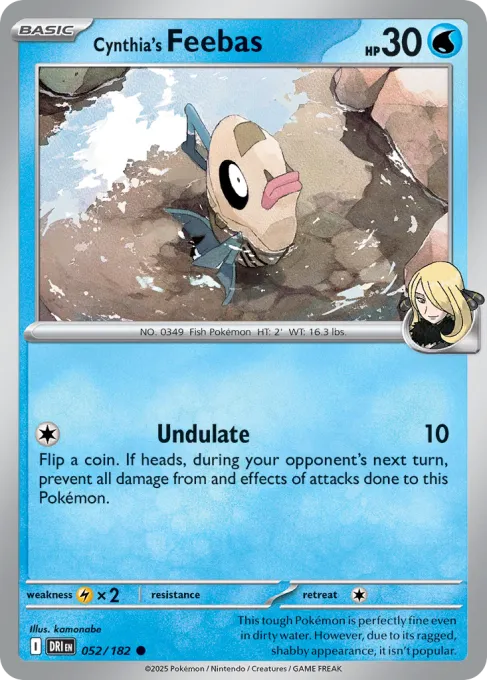 Cynthia's Feebas - Reverse Holo