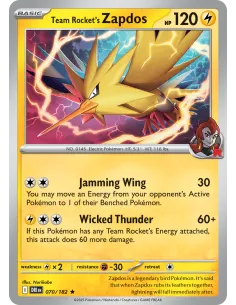 Team Rocket's Zapdos - Reverse Holo
