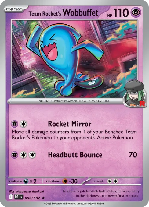 Team Rocket's Wobbuffet - Reverse Holo