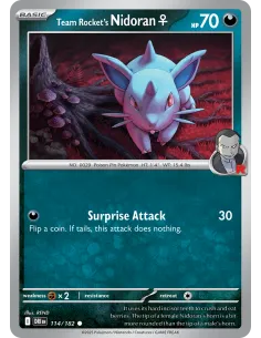 Team Rocket's Nidoran♀ - Reverse Holo