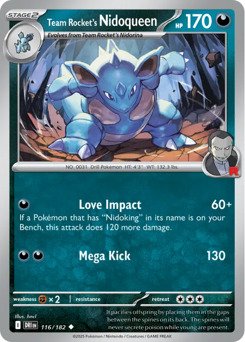 Team Rocket's Nidoqueen - Reverse Holo