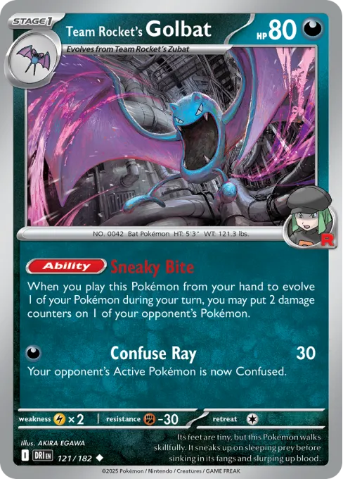 Team Rocket's Golbat - Reverse Holo