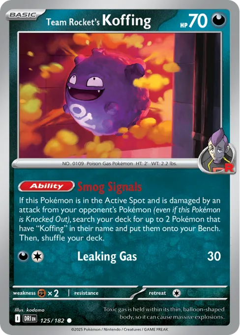 Team Rocket's Koffing - Reverse Holo