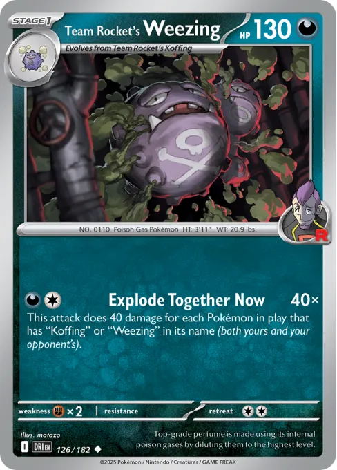 Team Rocket's Weezing - Reverse Holo