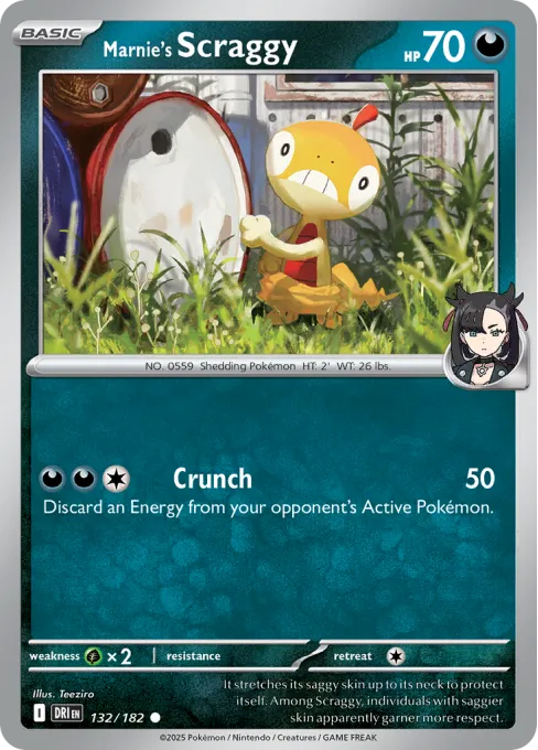 Marnie's Scraggy - Reverse Holo