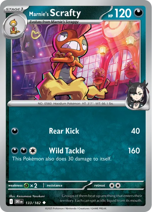 Marnie's Scrafty - Reverse Holo