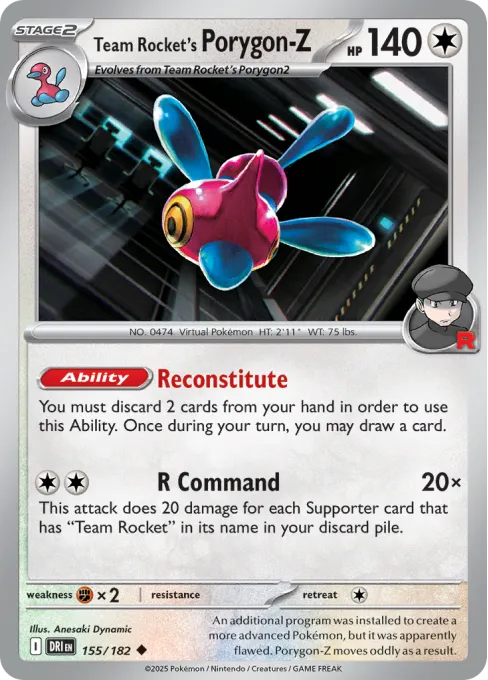 Team Rocket's Porygon-Z - Reverse Holo