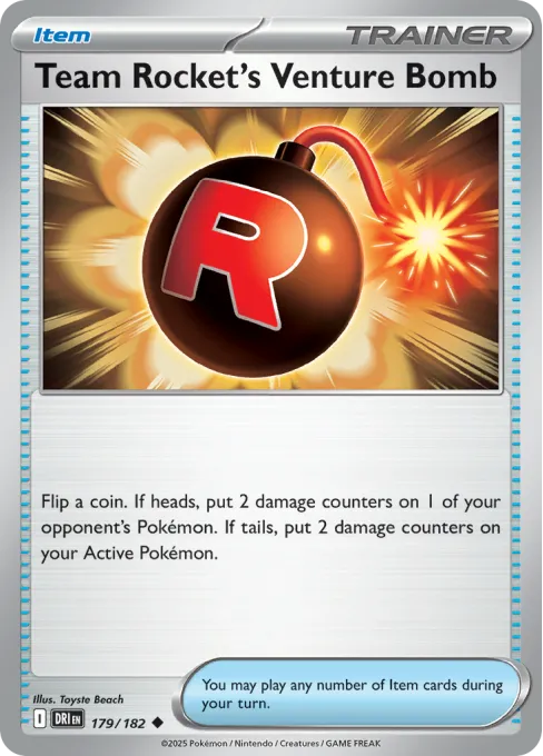 Team Rocket's Venture Bomb - Reverse Holo