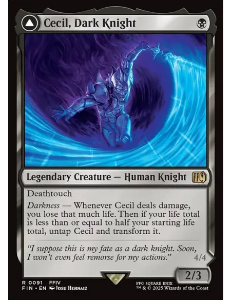 Cecil, Dark Knight // Cecil, Redeemed Paladin - Foil