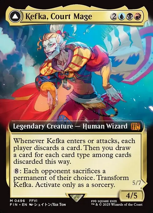 Kefka, Court Mage // Kefka, Ruler of Ruin - Foil