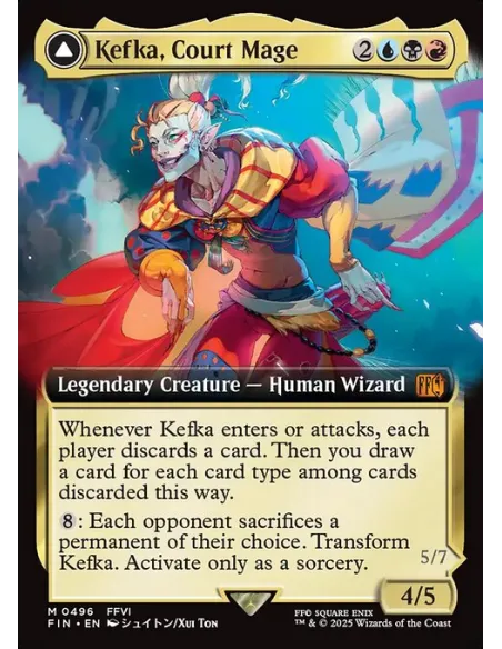 Kefka, Court Mage // Kefka, Ruler of Ruin - Foil