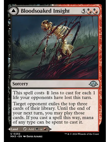 Bloodsoaked Insight // Sanguine Morass - Foil