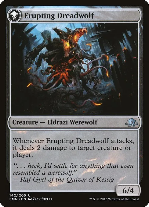 Smoldering Werewolf // Erupting Dreadwolf