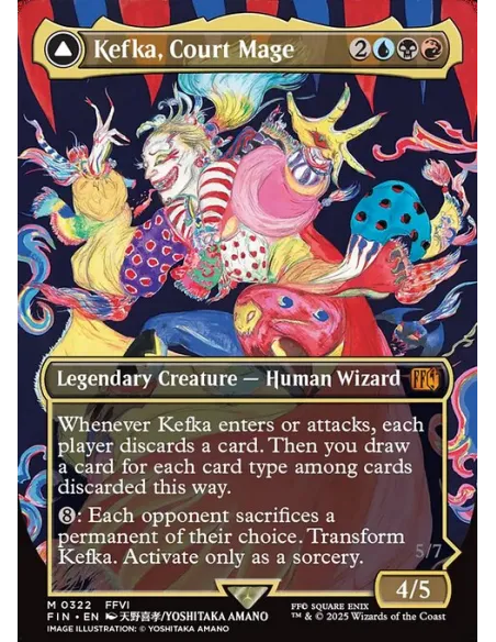 Kefka, Court Mage // Kefka, Ruler of Ruin - Foil