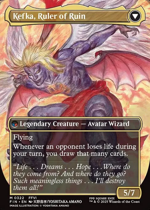 Kefka, Court Mage // Kefka, Ruler of Ruin - Foil