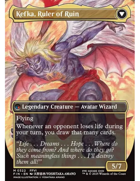 Kefka, Court Mage // Kefka, Ruler of Ruin - Foil