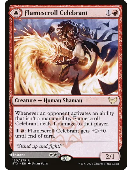 Flamescroll Celebrant // Revel in Silence - Foil