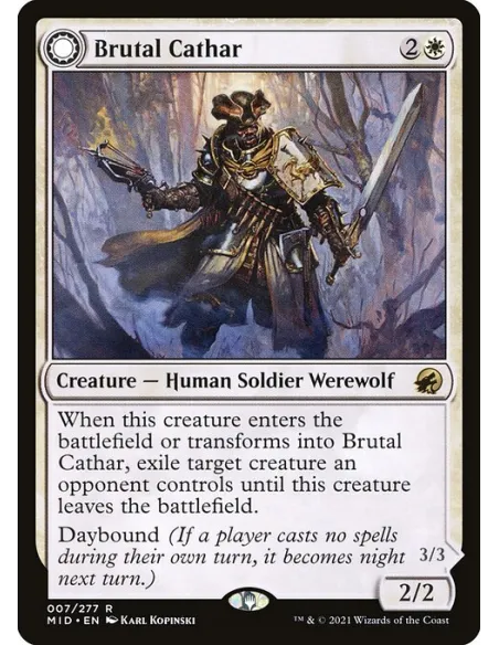 Brutal Cathar // Moonrage Brute - Foil