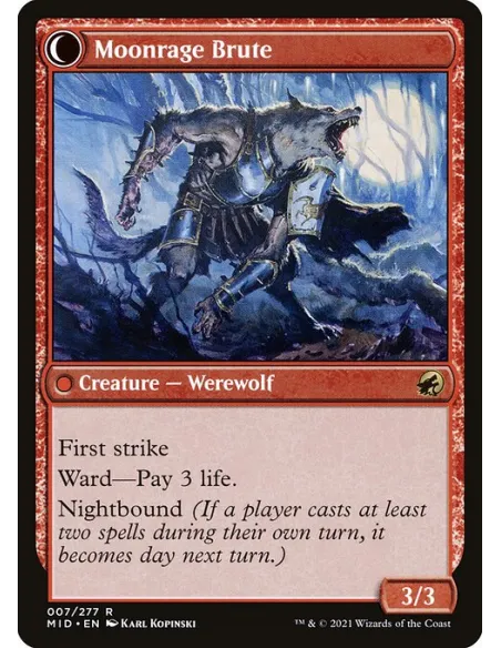 Brutal Cathar // Moonrage Brute - Foil