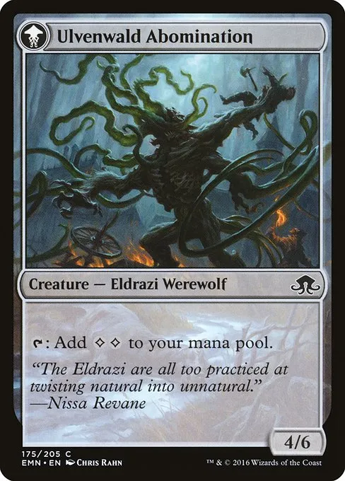Ulvenwald Captive // Ulvenwald Abomination - Foil