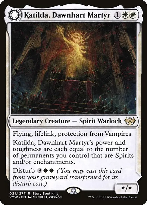 Katilda, Dawnhart Martyr // Katilda's Rising Dawn - Foil