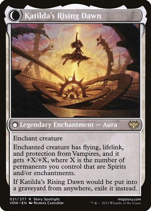 Katilda, Dawnhart Martyr // Katilda's Rising Dawn - Foil