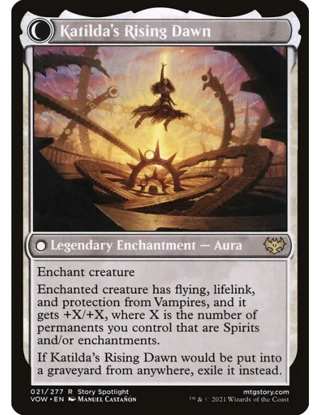 Katilda, Dawnhart Martyr // Katilda's Rising Dawn - Foil