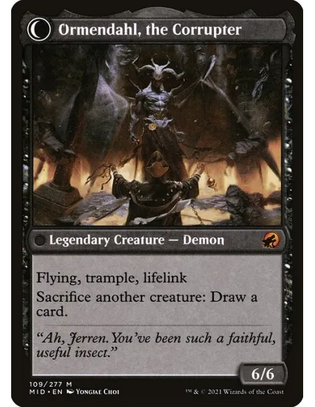 Jerren, Corrupted Bishop // Ormendahl, the Corrupter