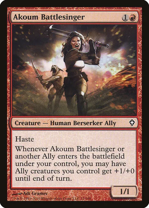 Akoum Battlesinger - Foil
